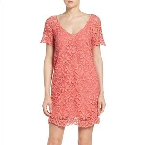 BB Dakota Rene lace dress in cantaloupe - size S